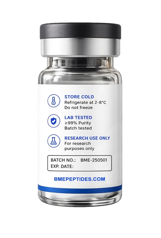 Lemon Bottle vial — back label: storage, testing and batch information